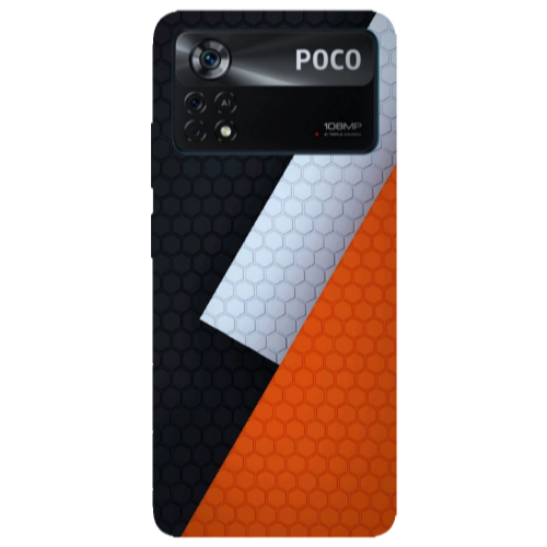 Xiaomi Poco X4 Pro Coated hexagon Transparent Silicone TPU Θήκη