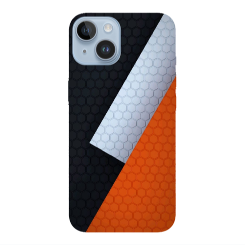 Apple iPhone 14 Plus Coated hexagon Transparent Silicone TPU Θήκη