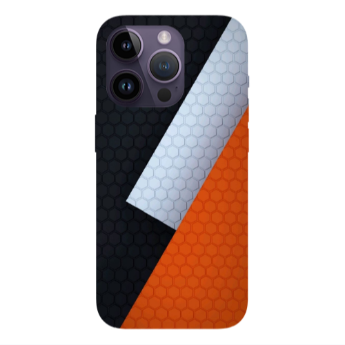 Apple iPhone 14 Pro Max Coated hexagon Transparent Silicone TPU Θήκη