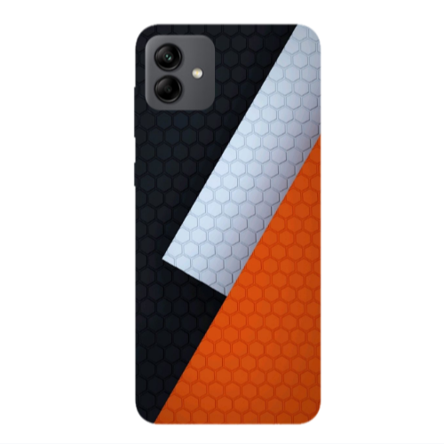 Samsung A04 Coated hexagon Transparent Silicone TPU Θήκη