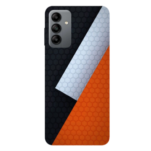 Samsung A04S Coated hexagon Transparent Silicone TPU Θήκη