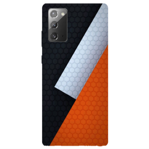 Samsung Note 20 Coated hexagon Transparent Silicone TPU Θήκη