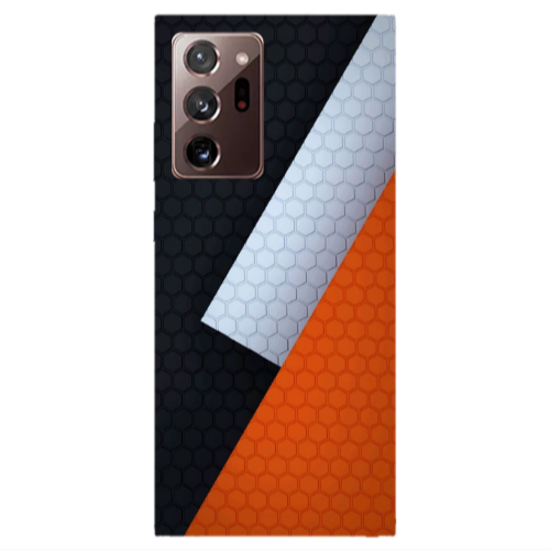 Samsung Note 20 Ultra Coated hexagon Transparent Silicone TPU Θήκη