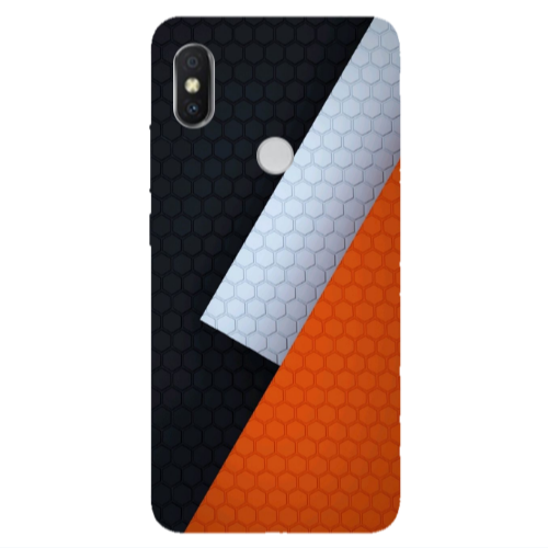 Xiaomi Redmi S2 Coated hexagon Transparent Silicone TPU Θήκη