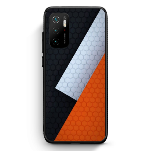 Xiaomi Poco M3 Pro Coated hexagon Black Glossy Θήκη
