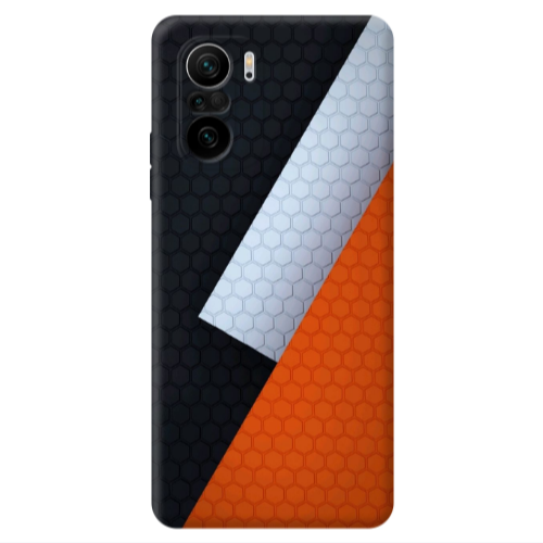 Xiaomi Poco F3 Coated hexagon Transparent Silicone TPU Θήκη