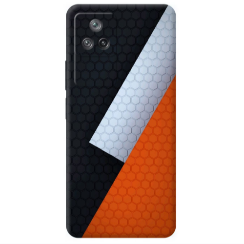 Xiaomi Poco F4 Coated hexagon Transparent Silicone TPU Θήκη