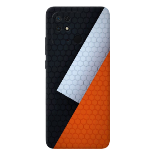 Xiaomi Poco C40 Coated hexagon Transparent Silicone TPU Θήκη