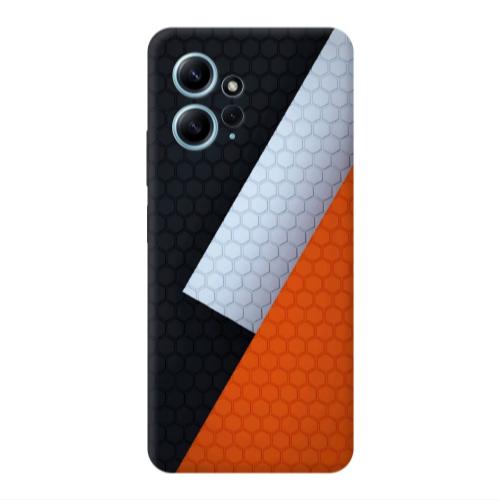 Xiaomi Redmi Note 12 4G Coated hexagon Transparent Silicone TPU Θήκη