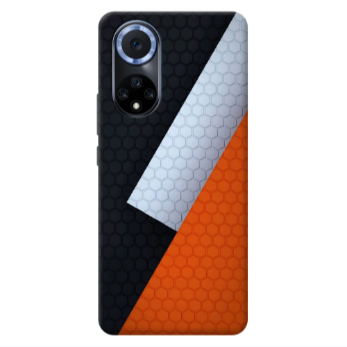 Huawei Nova 9 Coated hexagon Transparent Silicone TPU Θήκη