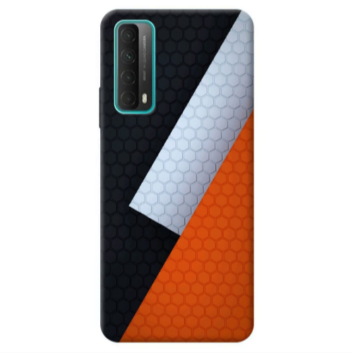 Huawei P Smart 2021 Coated hexagon Transparent Silicone TPU Θήκη