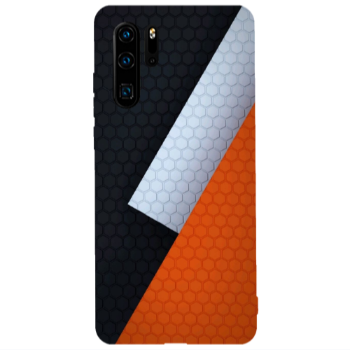 Huawei P30 Pro Coated hexagon Transparent Silicone TPU Θήκη