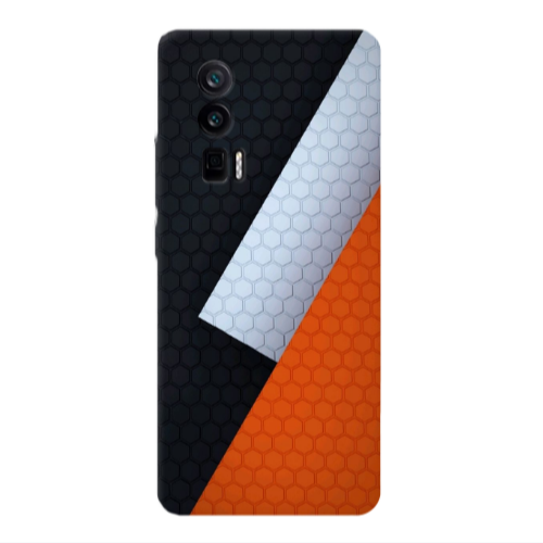Xiaomi Poco F5 Pro Coated hexagon Transparent Silicone TPU Θήκη
