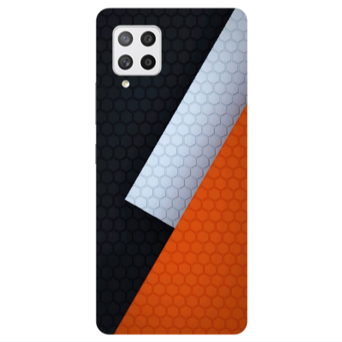 Samsung A42 5G Coated hexagon Transparent Silicone TPU Θήκη