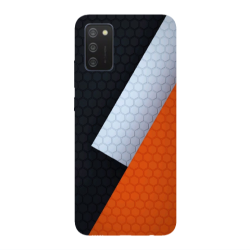 Samsung A02s Coated hexagon Transparent Silicone TPU Θήκη