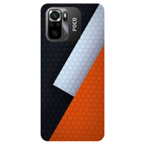 Xiaomi Poco M5 s Coated hexagon Transparent Silicone TPU Θήκη