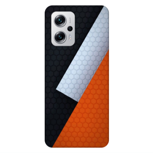 Xiaomi Poco X4 GT Coated hexagon Transparent Silicone TPU Θήκη
