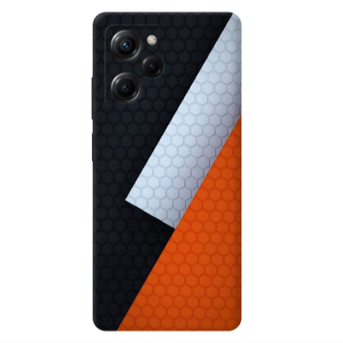 Xiaomi Poco X5 Pro Coated hexagon Transparent Silicone TPU Θήκη