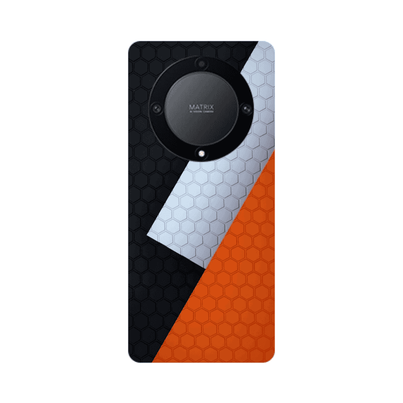 Honor Magic5 Lite 5G Coated hexagon Transparent Silicone TPU Θήκη