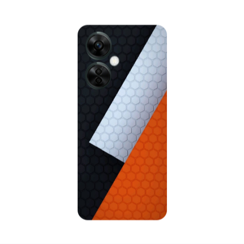 Oneplus Nord CE 3 Lite 5G Coated hexagon Transparent Silicone TPU Θήκη