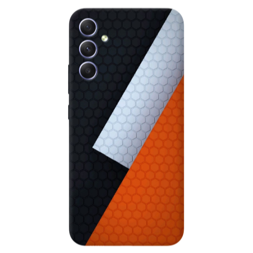 Samsung A16 Coated hexagon Transparent Silicone TPU Θήκη