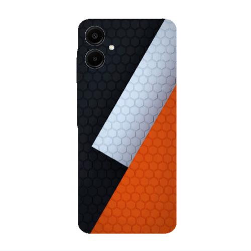 Samsung A06 Coated hexagon Transparent Silicone TPU Θήκη