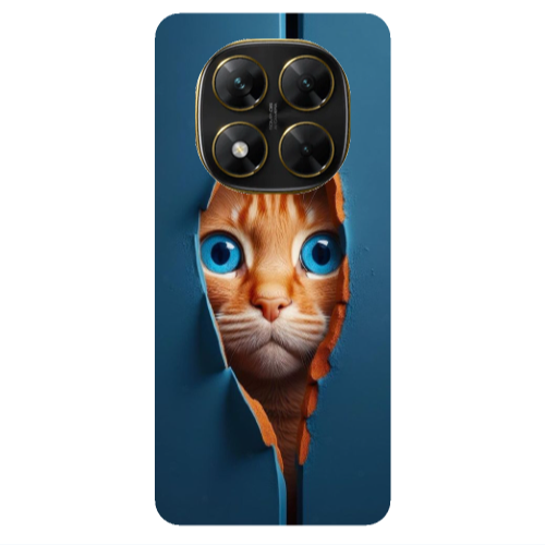 Xiaomi Poco X7 Cat Blue Eyes Transparent Silicone TPU Θήκη