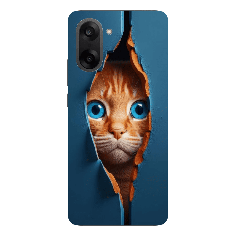 Oneplus Nord CE 5 Cat Blue Eyes Transparent Silicone TPU Θήκη