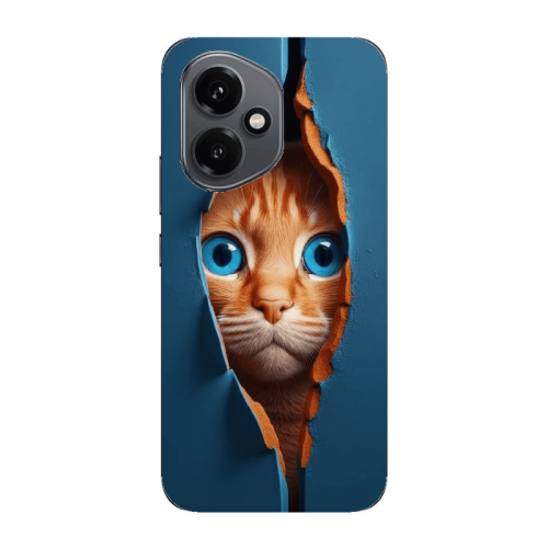 Honor Magic 400 Cat Blue Eyes Transparent Silicone TPU Θήκη