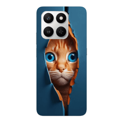 Honor Magic 400 Smart Cat Blue Eyes Transparent Silicone TPU Θήκη