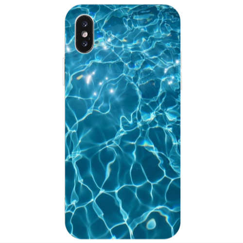 Apple iPhone Xs Clear sea Transparent Silicone TPU Θήκη