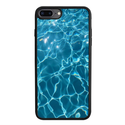 Apple iPhone 7 Plus Clear sea Black Glossy Θήκη
