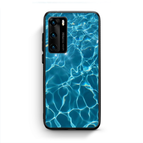 Huawei P40 Clear sea Black Glossy Θήκη