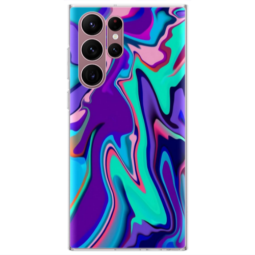 Samsung S22 Ultra Blurry Transparent Silicone TPU Θήκη