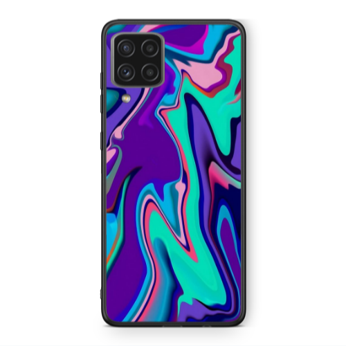 Samsung A22 4G Blurry Black Glossy Θήκη