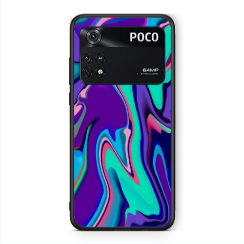 Xiaomi Poco M4 Pro 4G Blurry Black Glossy Θήκη