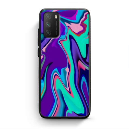 Xiaomi Poco M3 Blurry Black Glossy Θήκη