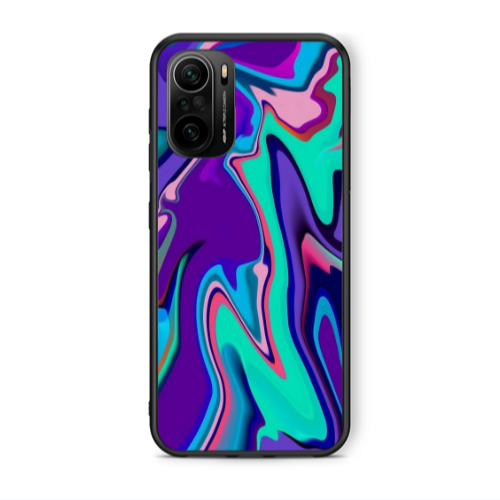 Xiaomi Poco F3 Blurry Black Glossy Θήκη