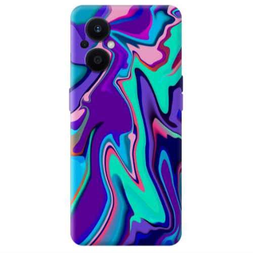 Oppo Reno 7 Lite Blurry Transparent Silicone TPU Θήκη
