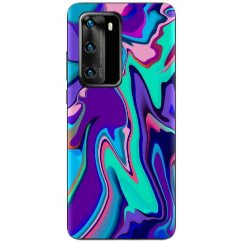 Huawei P40 Blurry Transparent Silicone TPU Θήκη