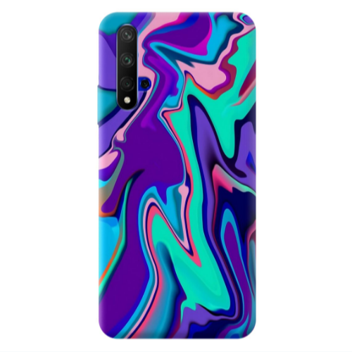 Huawei Nova 5 T Blurry Transparent Silicone TPU Θήκη