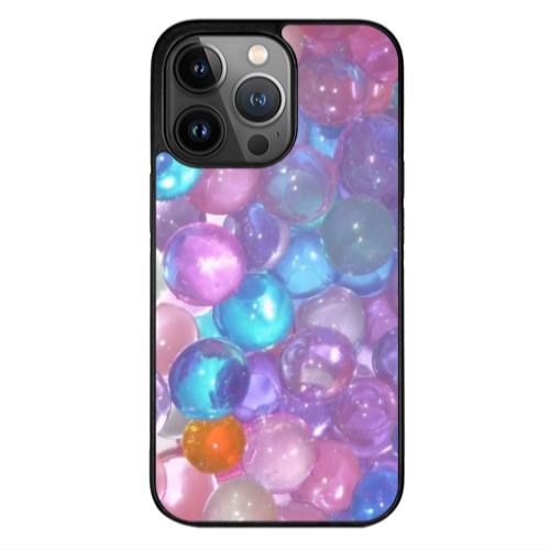 Apple iPhone 13 Pro Max Gel balls Black Glossy Θήκη