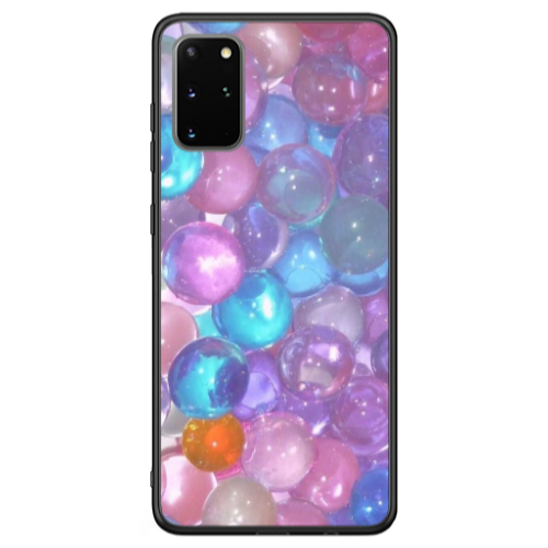 Samsung S20 FE Gel balls Black Glossy Θήκη