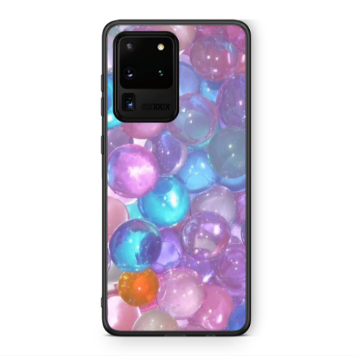 Samsung S20 Ultra Gel balls Black Glossy Θήκη