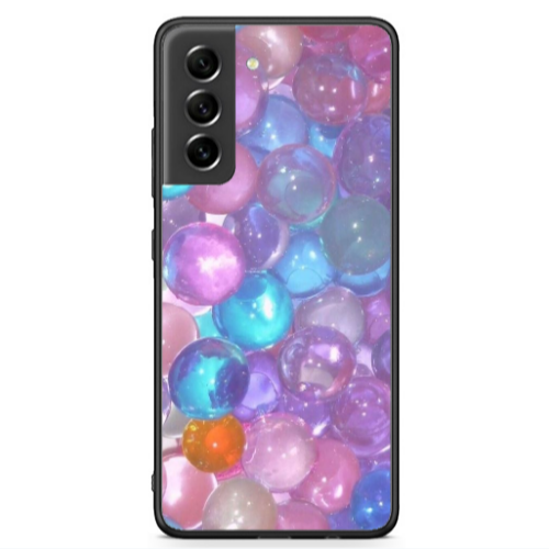 Samsung S21 FE Gel balls Black Glossy Θήκη