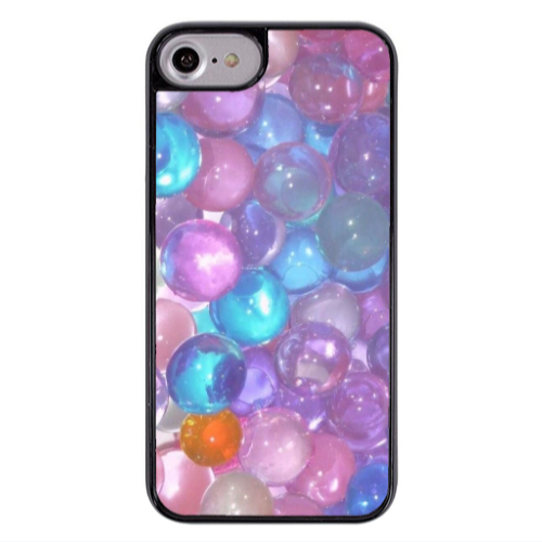 Apple iPhone 7 Gel balls Black Glossy Θήκη