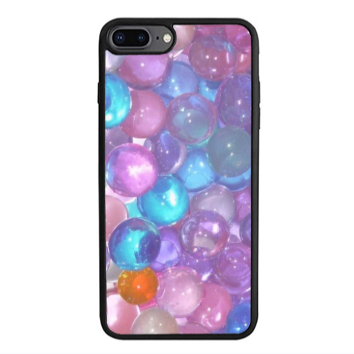 Apple iPhone 7 Plus Gel balls Black Glossy Θήκη