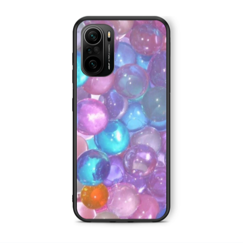 Xiaomi Poco F3 Gel balls Black Glossy Θήκη