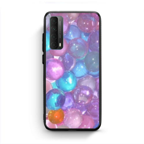 Huawei P Smart 2021 Gel balls Black Glossy Θήκη