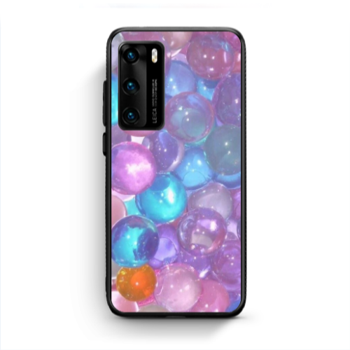 Huawei P40 Gel balls Black Glossy Θήκη